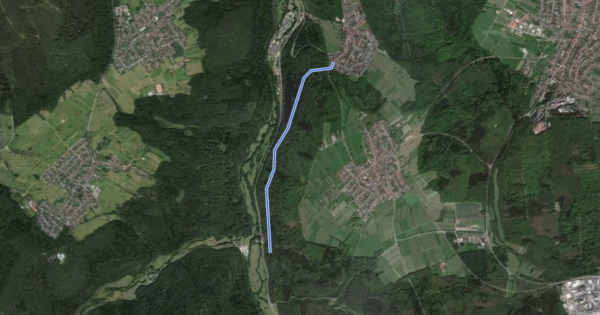 Маршрут Etzenrot Hohbergstraße - Fischweier Talberg на спутниковом снимке