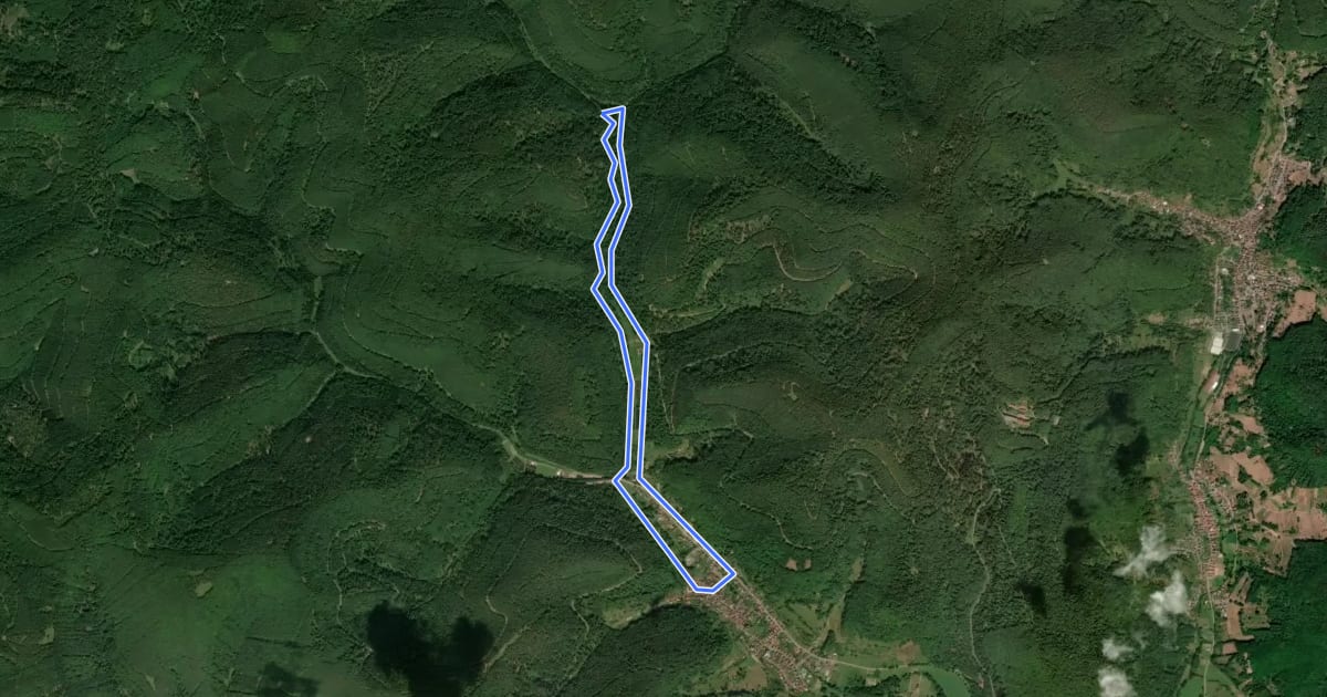 Маршрут Eußerthal Rundweg 1 на спутниковом снимке