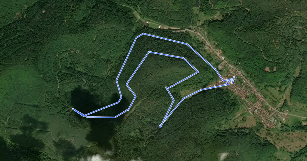 Маршрут Eußerthal Rundweg 2 на спутниковом снимке