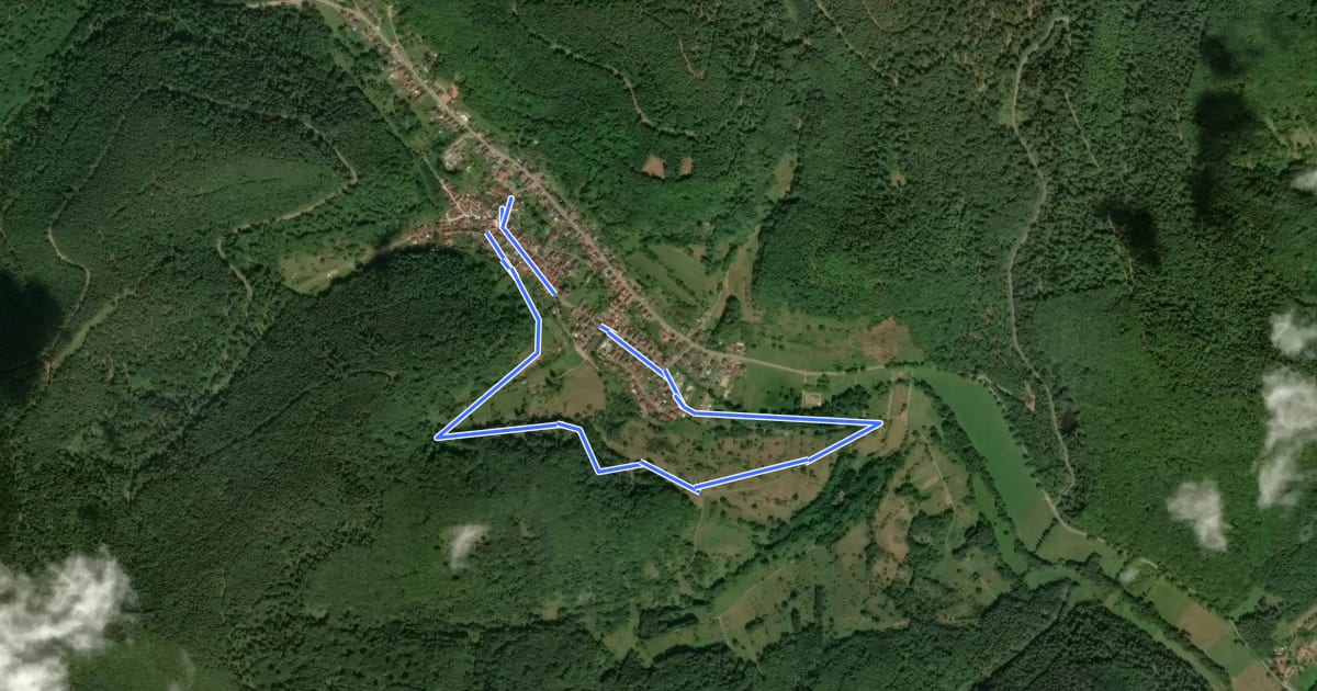 Маршрут Eußerthal Rundweg 5 на спутниковом снимке