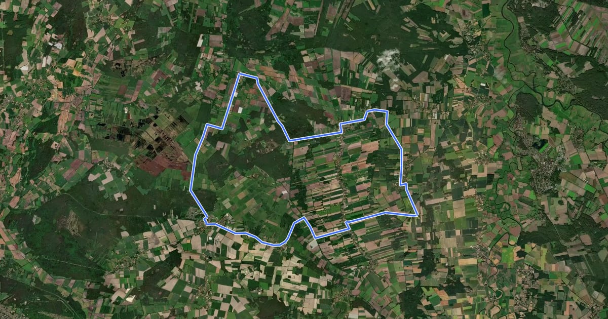 Маршрут Eulen-Tour на спутниковом снимке