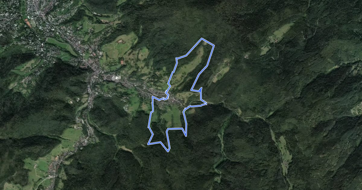 Маршрут Eulenweg на спутниковом снимке