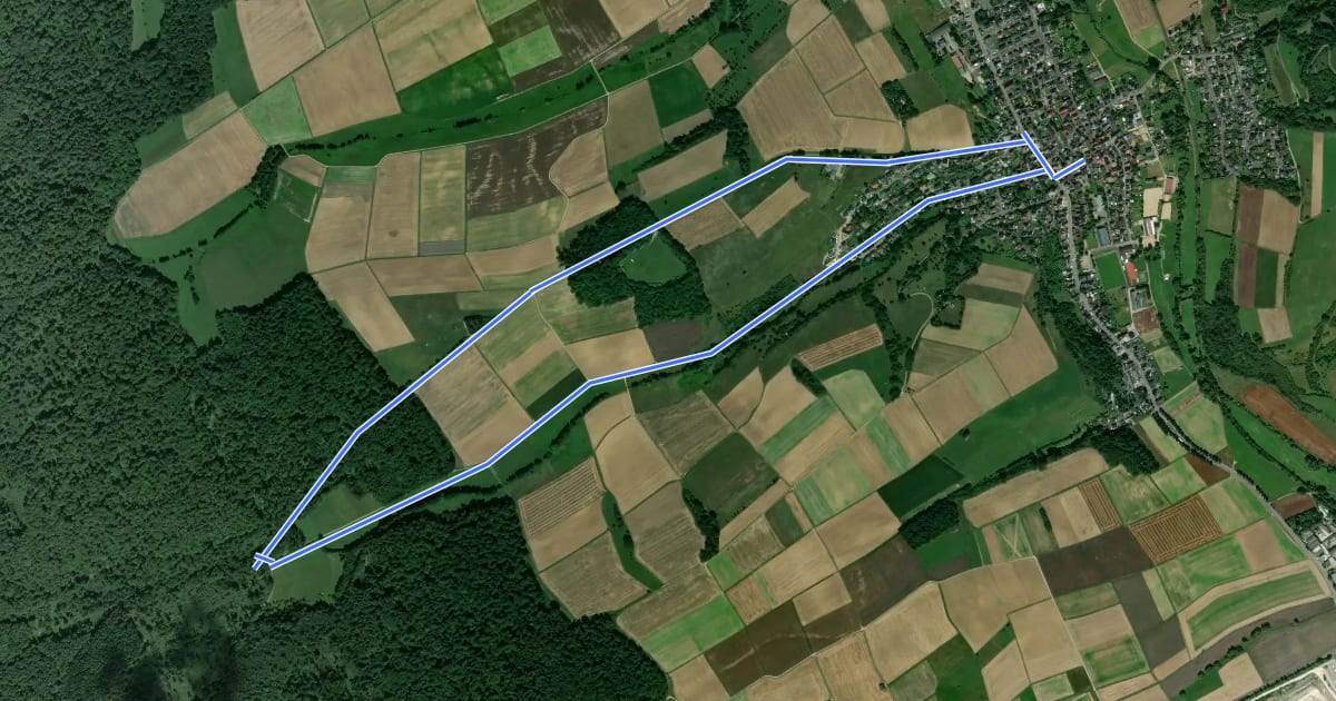 Маршрут Eulenweg на спутниковом снимке