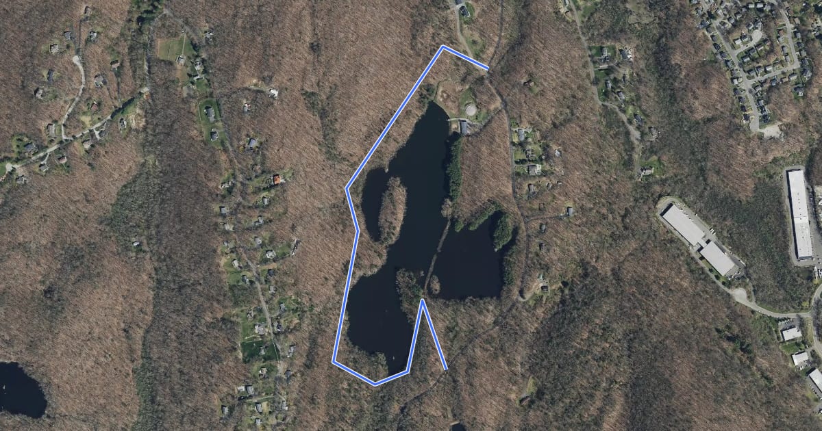 Маршрут Eureka Lake Path на спутниковом снимке