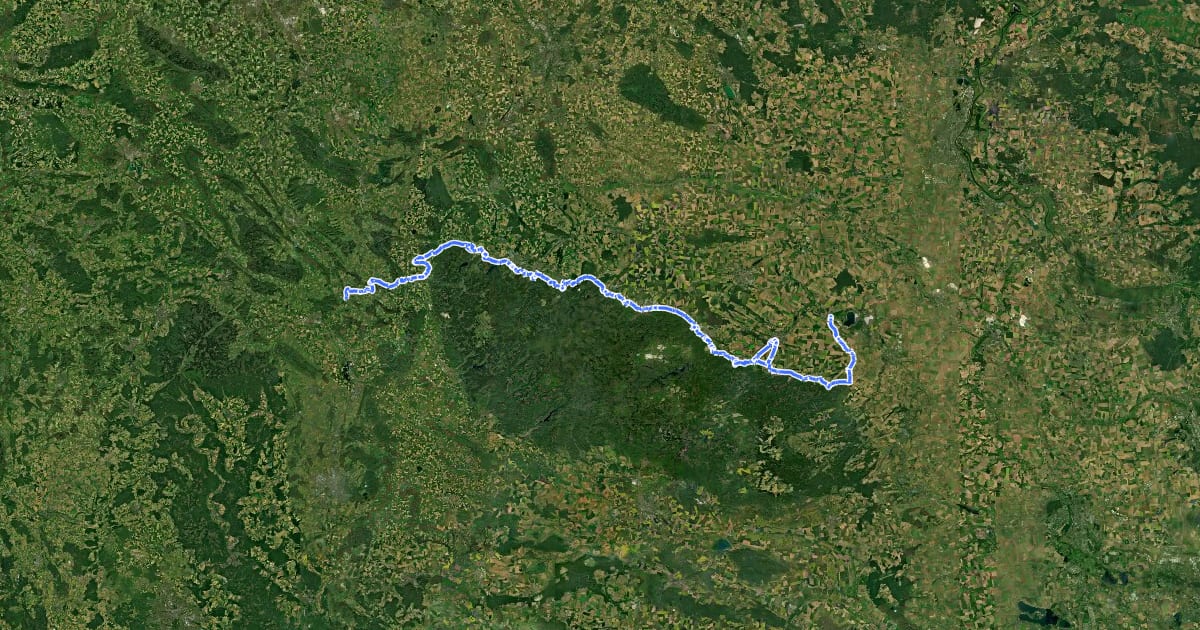 Маршрут Europaradweg R1 - Abschnitt Deutschland Teil 3 на спутниковом снимке