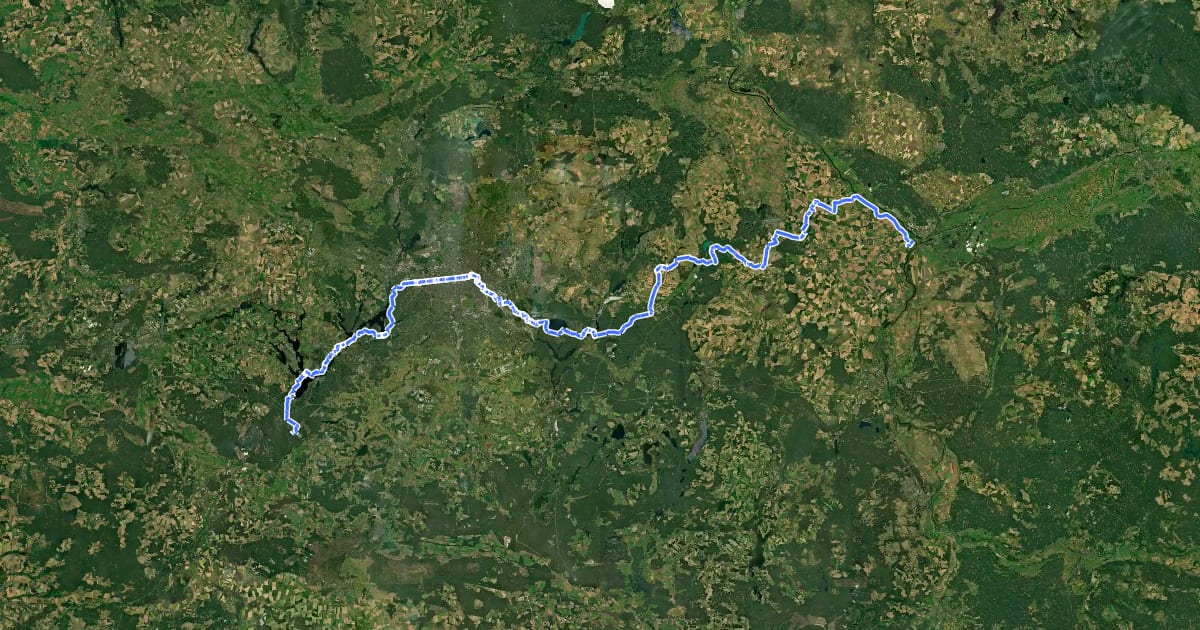 Маршрут Europaradweg R1 - Abschnitt Deutschland Teil 5 на спутниковом снимке