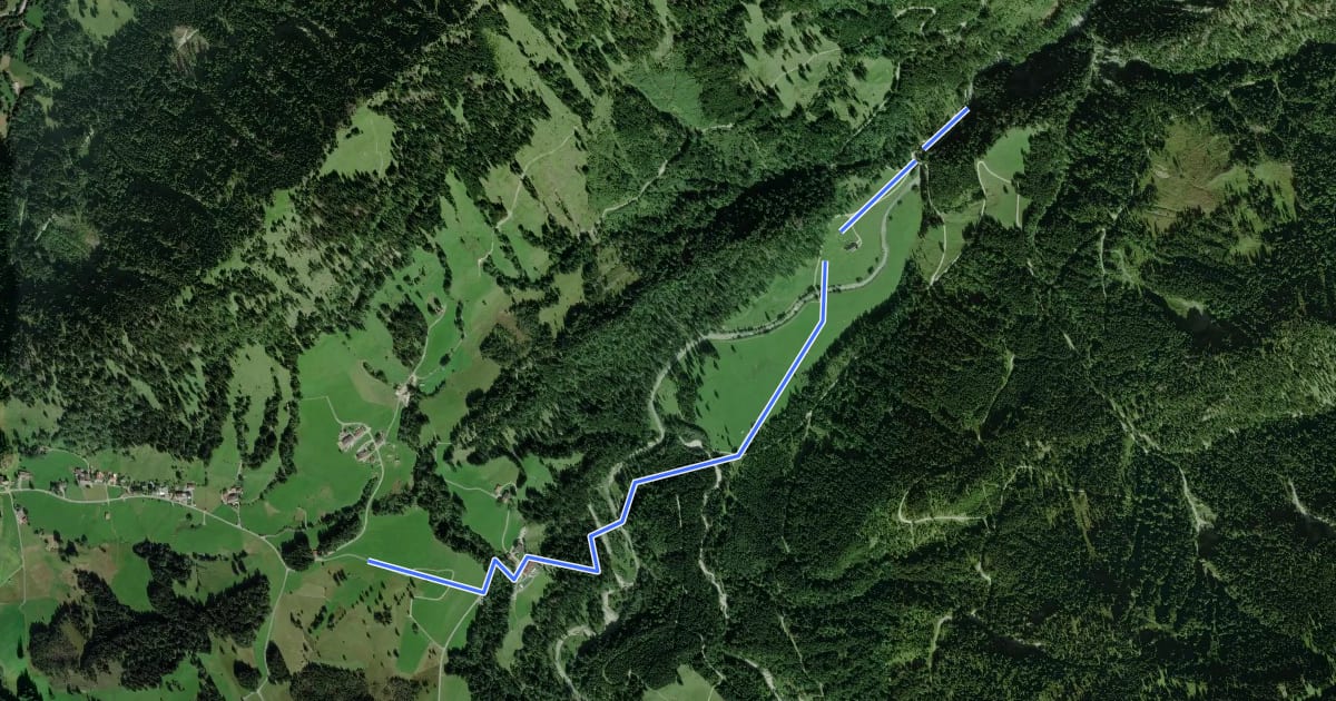 Маршрут European Long distance path E 4 - part Germany (segment austria) на спутниковом снимке