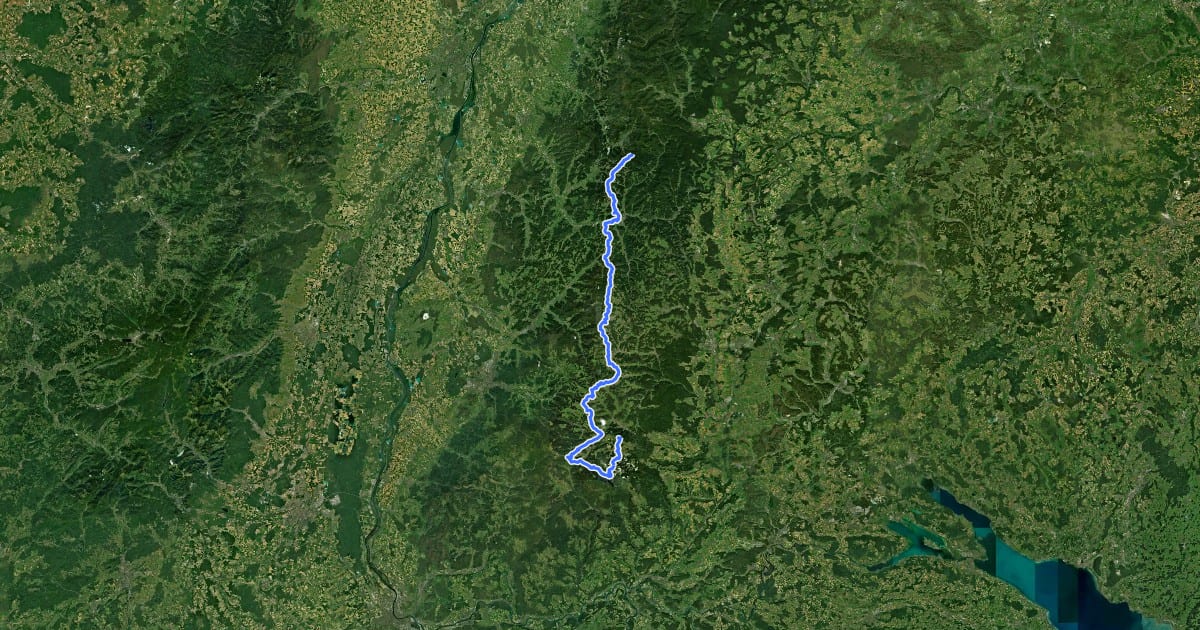 Маршрут European Long distance path E1 - part Germany, Baden-Wuerttemberg (region Schwarzwald centre) на спутниковом снимке