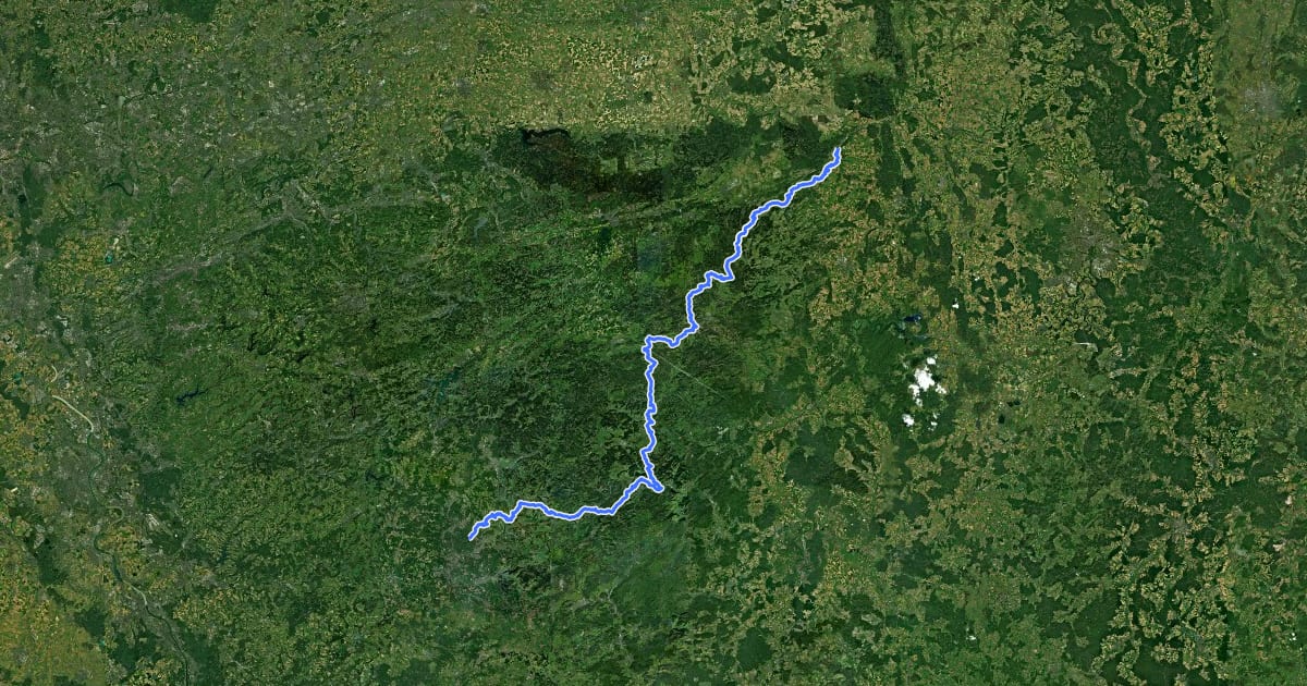 Маршрут European Long distance path E1 - part Germany, Nordrhein-Westfalen (south) на спутниковом снимке