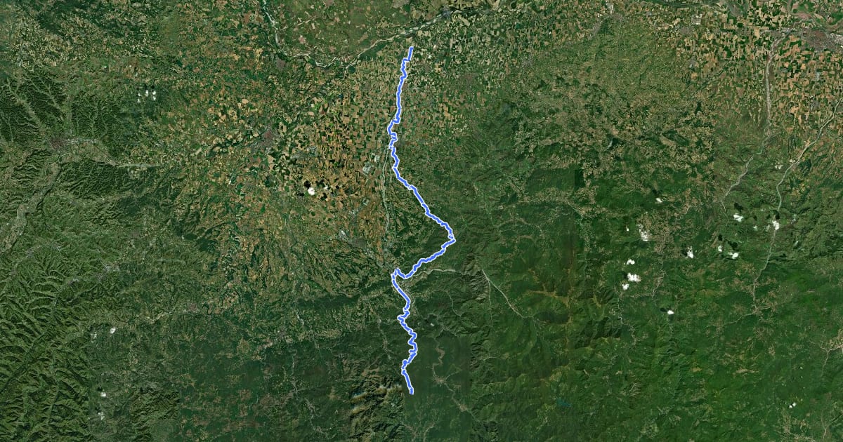 Маршрут European Long distance path E1 - part Italy - Piedmont на спутниковом снимке