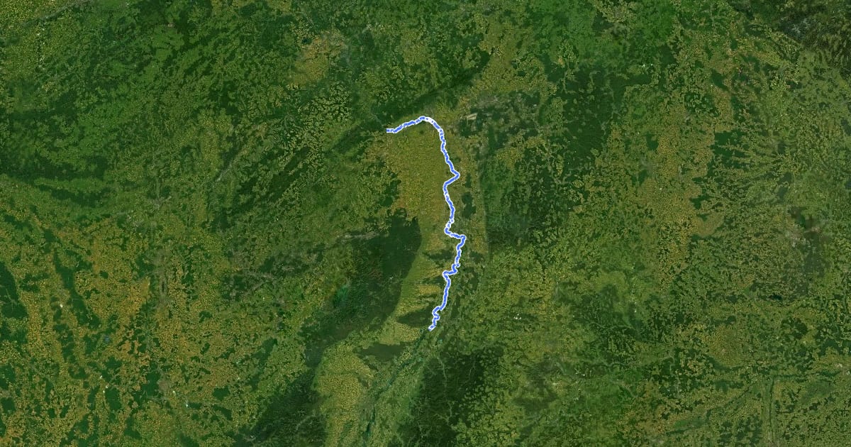 Маршрут EuroVelo 15 - Rheinradweg - Teilstrecke Grenze Frankreich - Bingen на спутниковом снимке