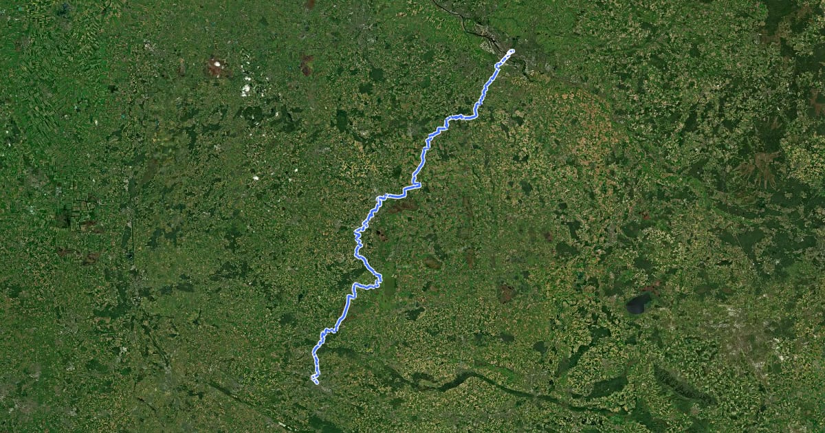Маршрут EuroVelo 3 - Pilgrim's Route - part Germany #4 Brückenradweg на спутниковом снимке