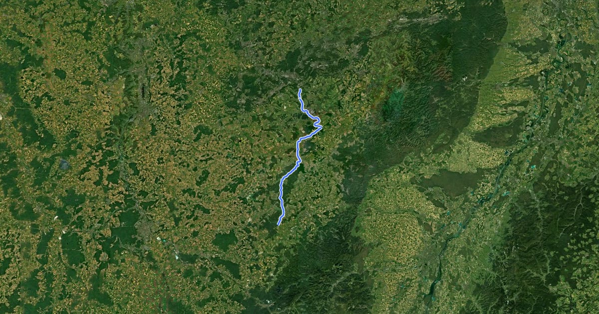 Маршрут EuroVelo 5 - Via Romea Francigena - Grosbliederstroff to Gondrexange на спутниковом снимке
