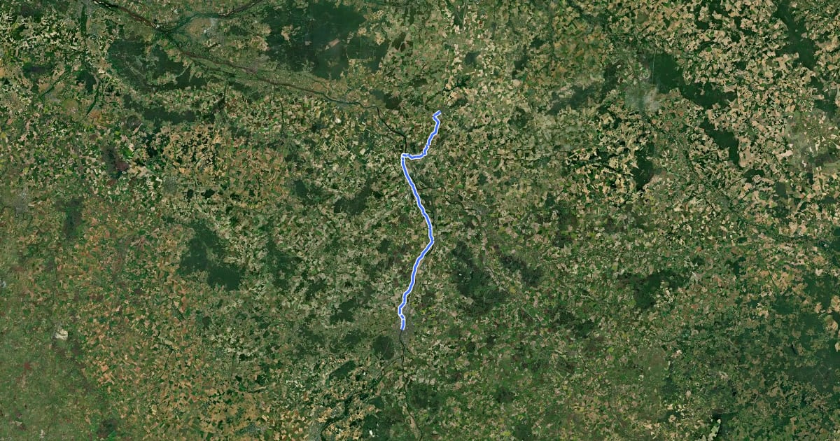 Маршрут EV3 France 29, Sainte-Maure-de-Touraine - Châtellerault на спутниковом снимке