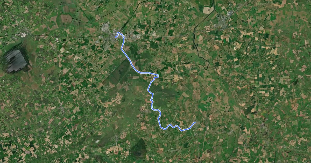 Маршрут EV4 France, Saint-Jean-du-Daye - Carentan на спутниковом снимке