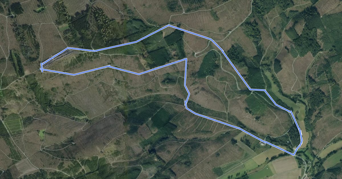 Маршрут Evenkopf Rundweg A7 на спутниковом снимке