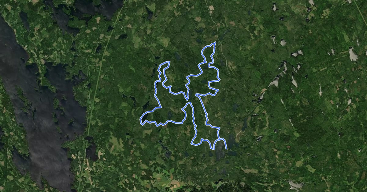 Маршрут EVO mtb 39km на спутниковом снимке