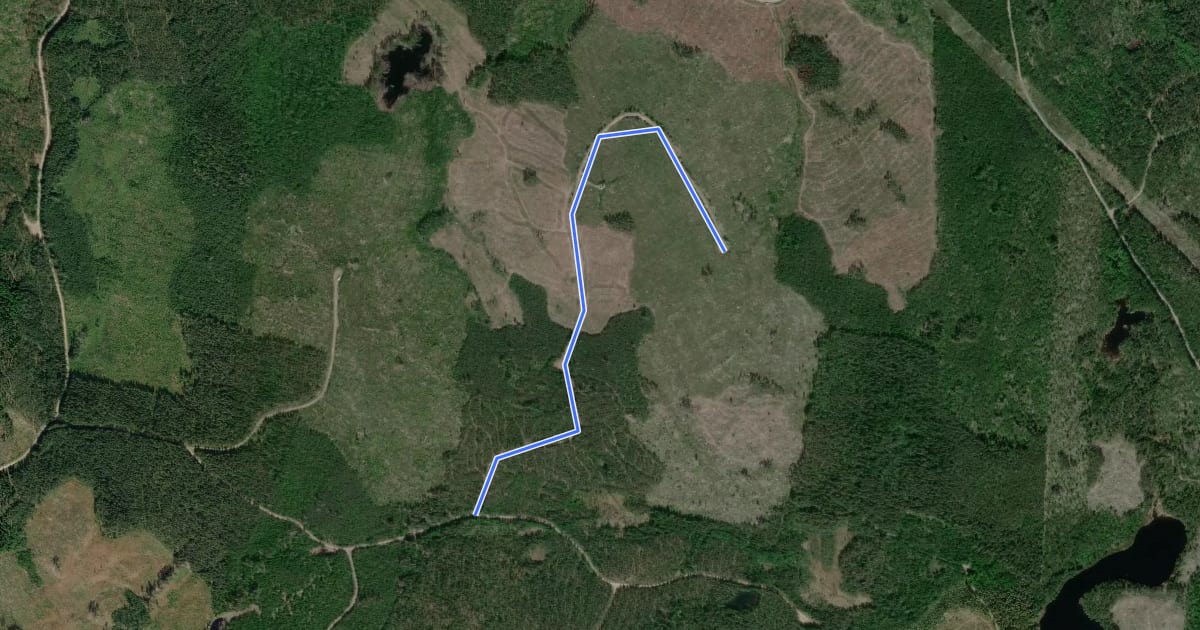Маршрут Extraslinga Järnhatt + 3 km на спутниковом снимке