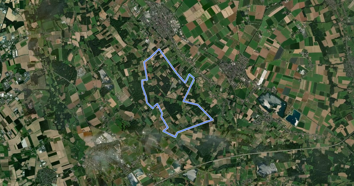 Маршрут Eyller See Rundweg A1 на спутниковом снимке