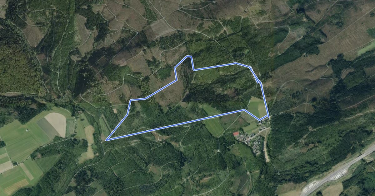 Маршрут Föckinghausen Rundweg A1 на спутниковом снимке
