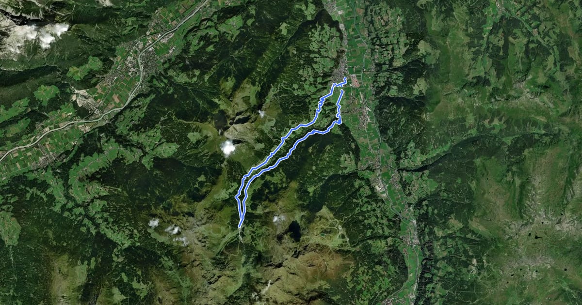 Маршрут Fügen - Kupfnerberg - Finsingtal - Hochfügen на спутниковом снимке