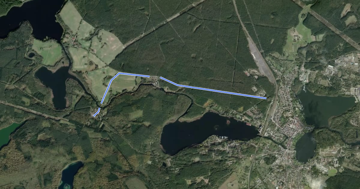 Маршрут Fürstenberg (48) - Fürstenberg (51) на спутниковом снимке