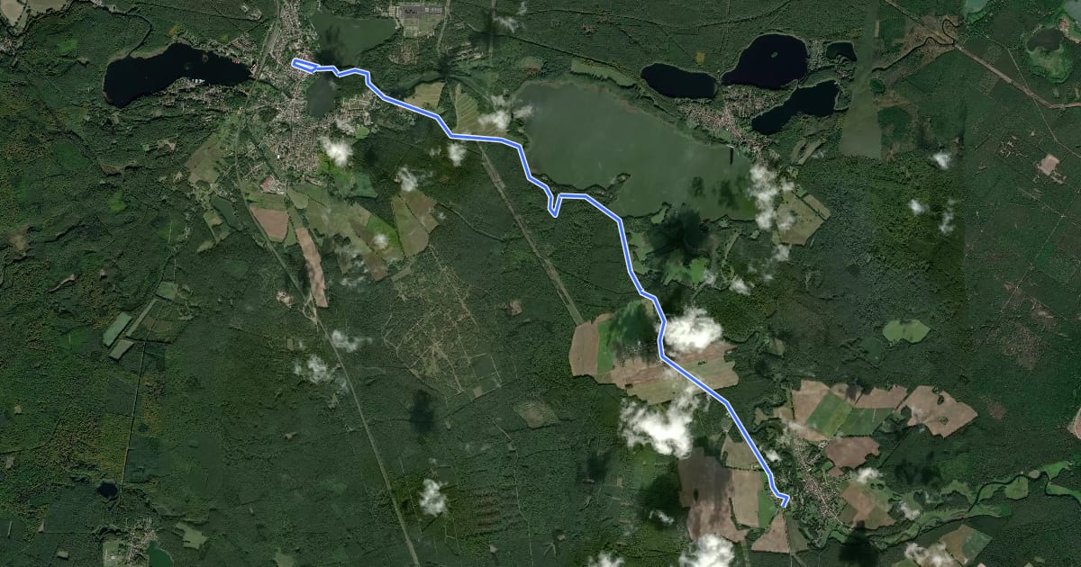 Маршрут Fürstenberg (50) - Fürstenberg (55) на спутниковом снимке