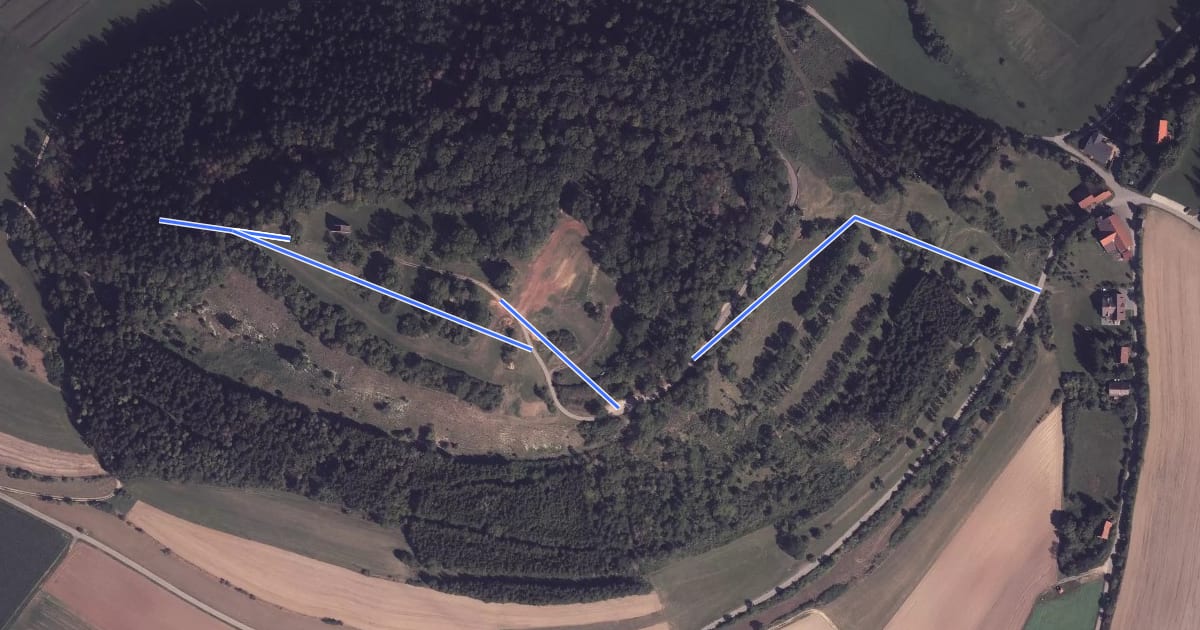 Маршрут Fürstenberg Kirchstraße - Schächer на спутниковом снимке