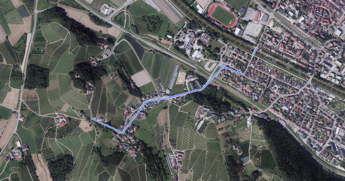 Маршрут Fürsteneck - Oberkirch St. Wendelinus-Brücke на спутниковом снимке