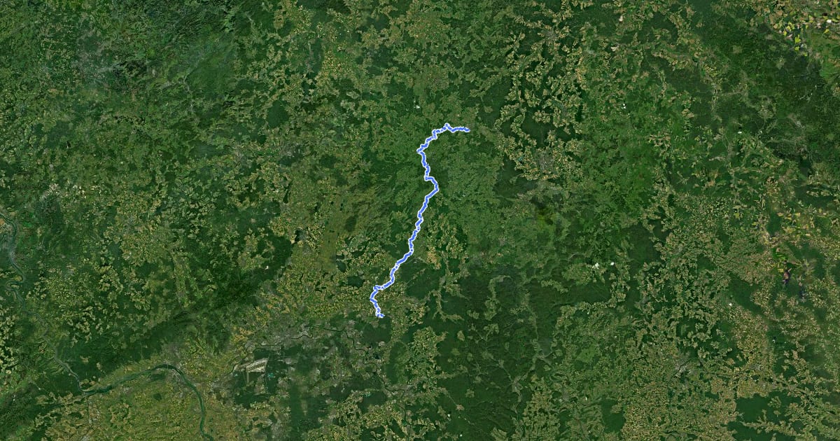 Маршрут Fürstenweg на спутниковом снимке