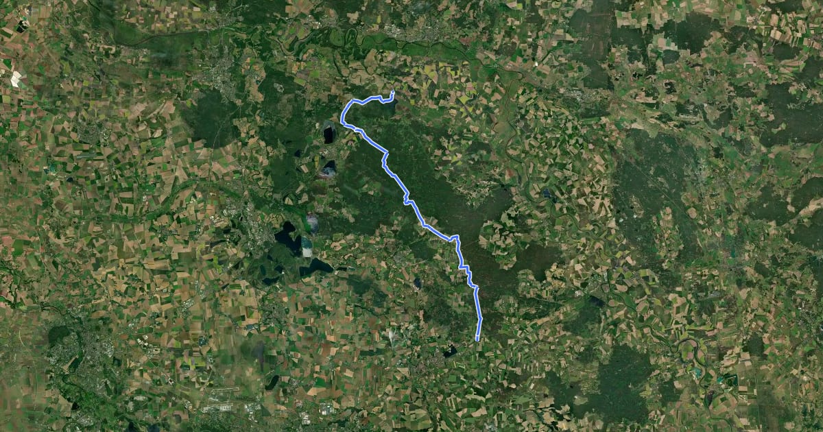 Маршрут Försterweg на спутниковом снимке