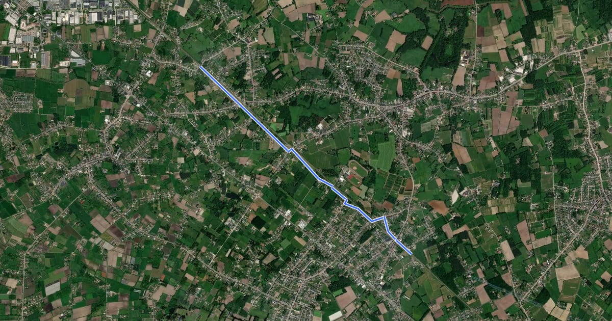 Маршрут F104 Fietssnelweg Heist-op-den-Berg - Booischot на спутниковом снимке