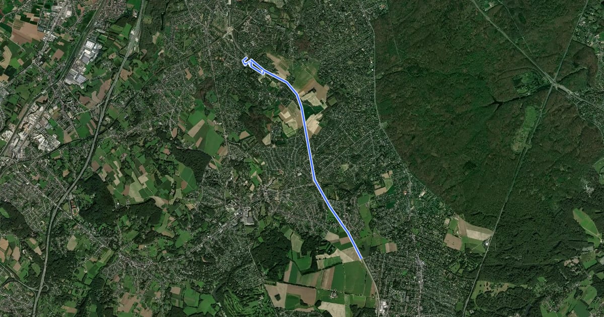 Маршрут F207 Fietssnelweg Sint-Genesius-rode - Brussel на спутниковом снимке