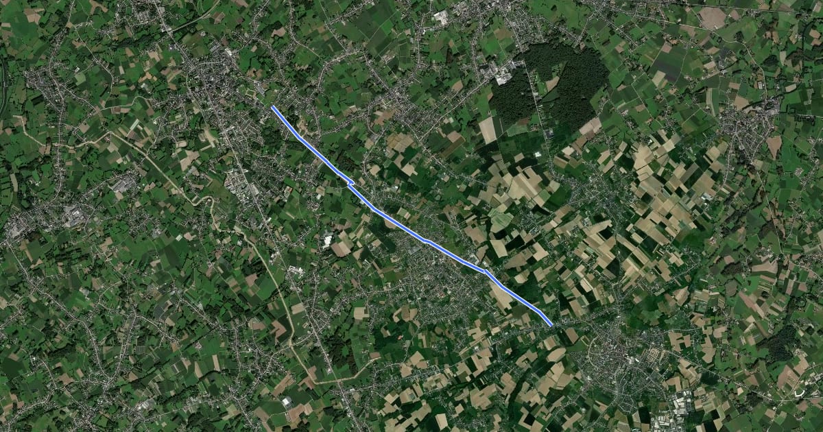 Маршрут F221 Fietssnelweg Lebbeke - Opwijk на спутниковом снимке