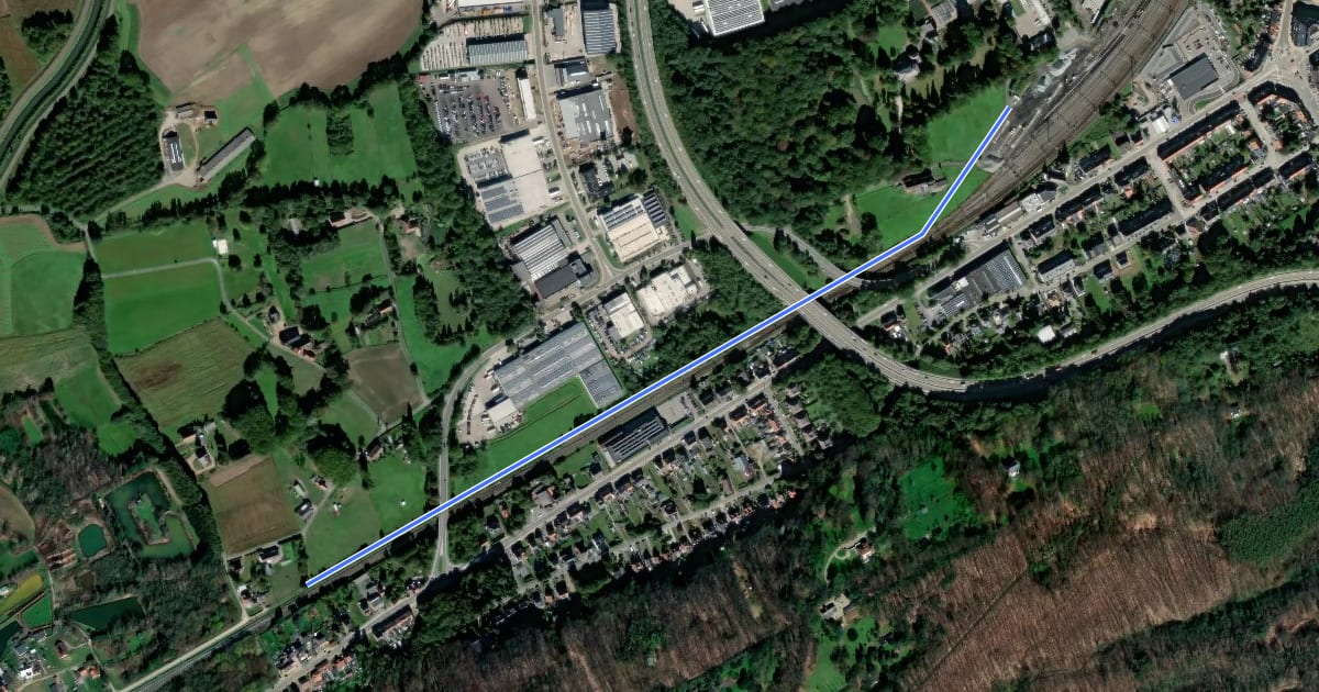 Маршрут F25 Fietssnelweg Gelrode (wenslijn) на спутниковом снимке
