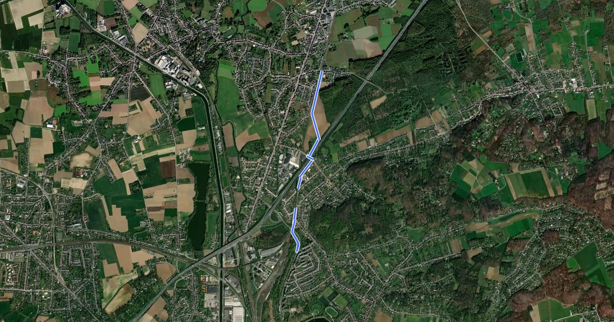 Маршрут F25 Fietssnelweg Leuven - Rotselaar (befietsbaar) на спутниковом снимке