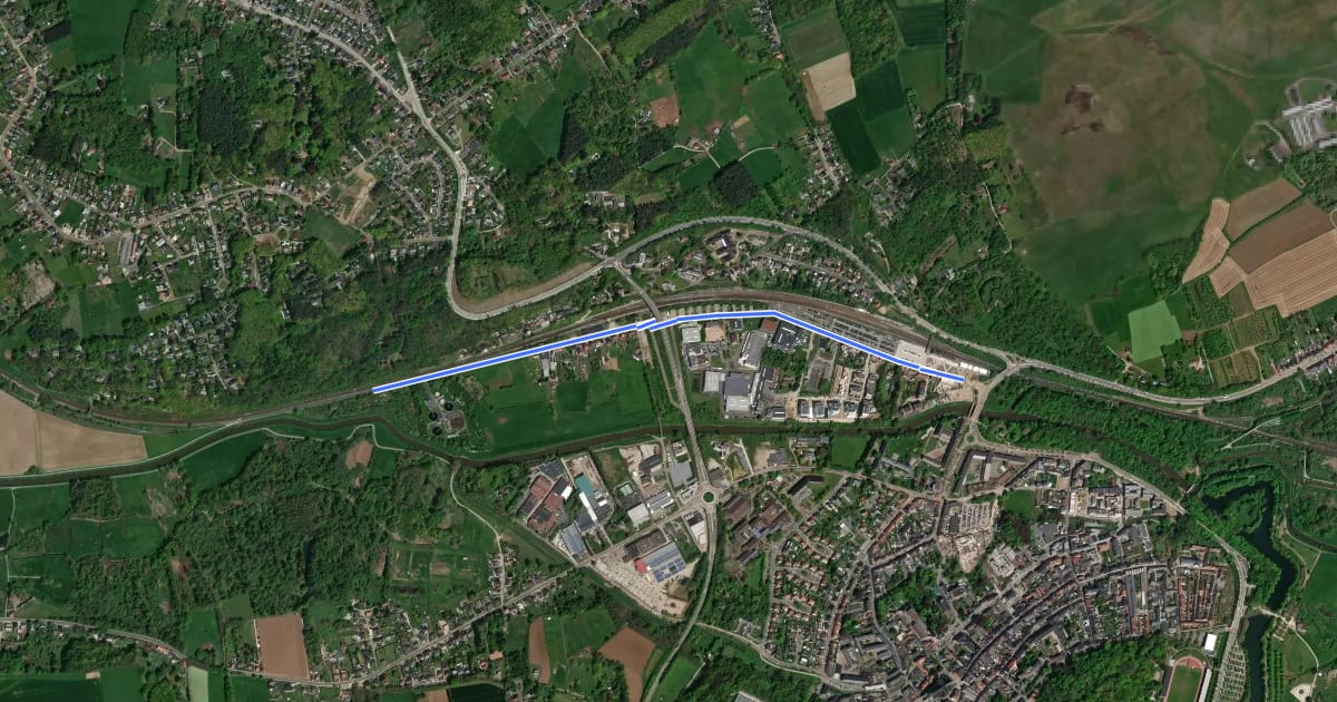 Маршрут F26 Fietssnelweg Diest (omleiding) на спутниковом снимке
