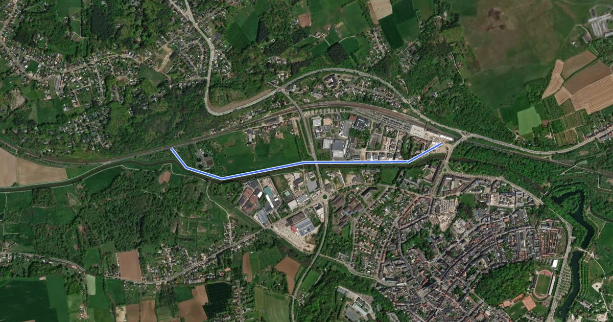 Маршрут F26 Fietssnelweg Molenstede - Diest (wenslijn) на спутниковом снимке