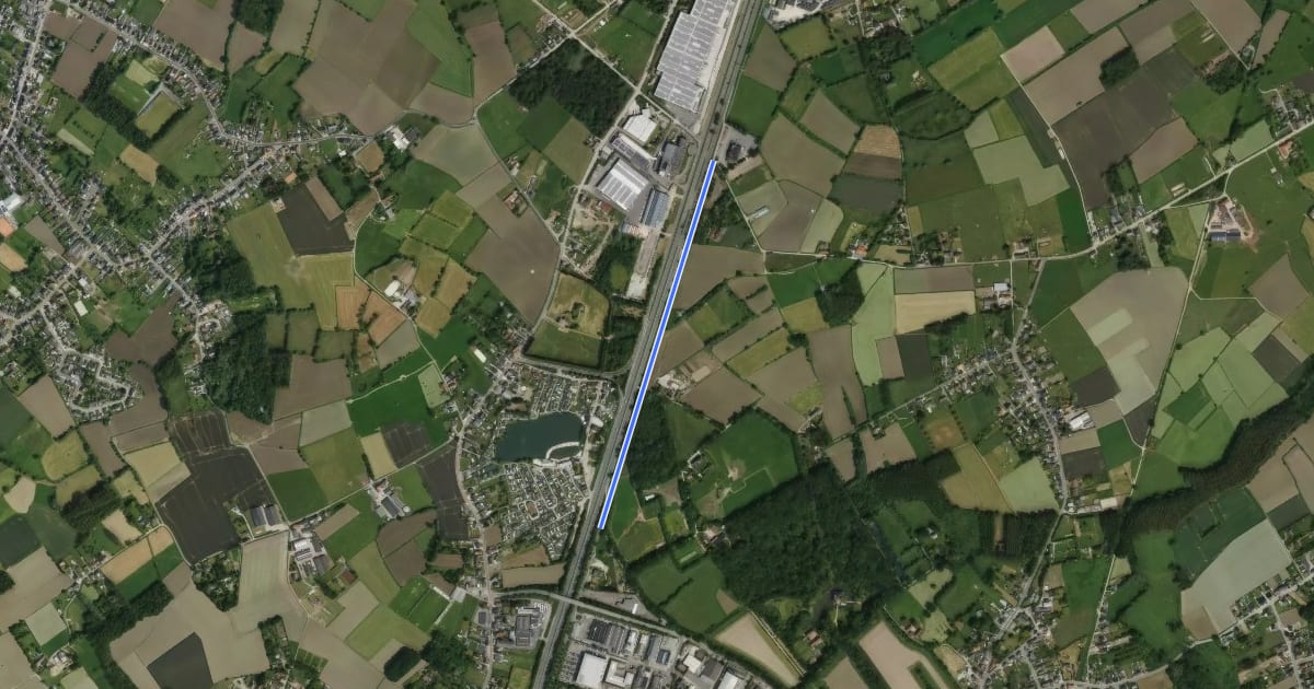 Маршрут F28 Fietssnelweg Londerzeel - Breendonk (wenslijn) на спутниковом снимке