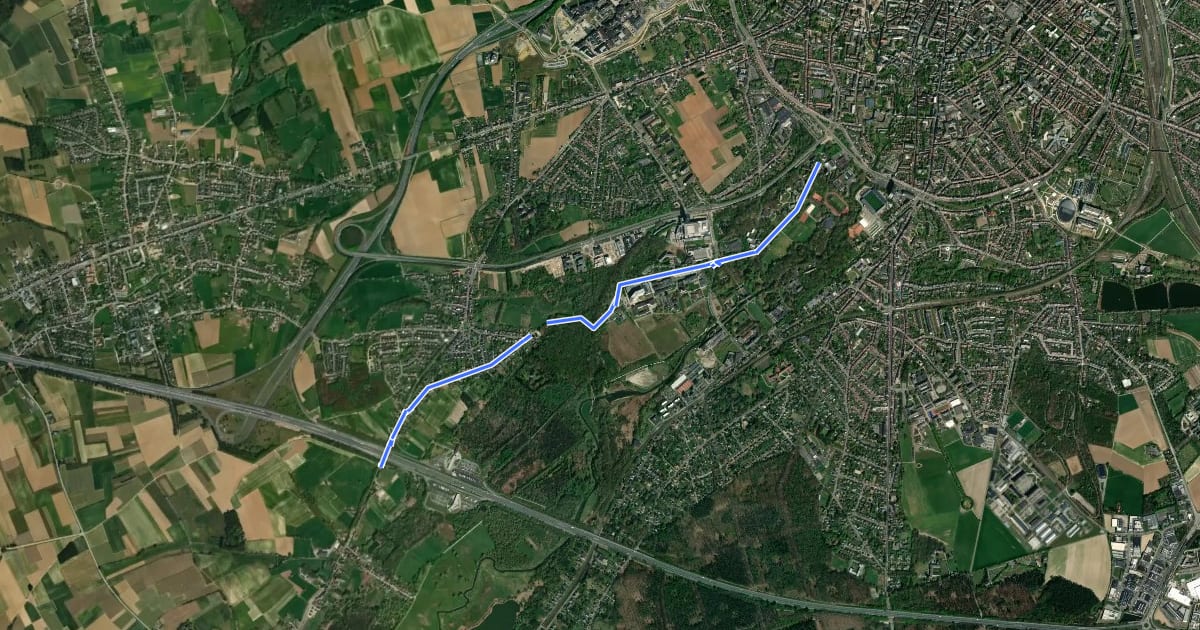 Маршрут F29 Fietssnelweg Egenhoven (omleiding) на спутниковом снимке