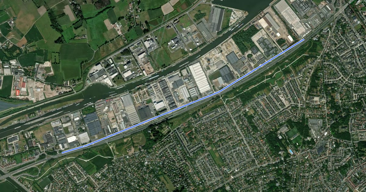Маршрут F40 Fietssnelweg R4 Mariakerke-Evergem на спутниковом снимке