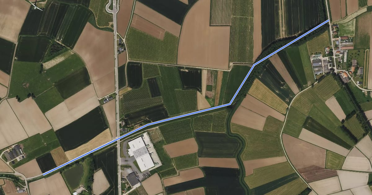 Маршрут F41 Fietssnelweg Vrasene (wenslijn) на спутниковом снимке
