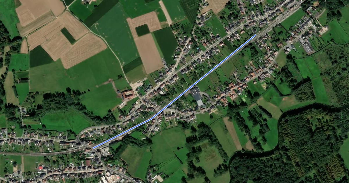 Маршрут F416 Fietssnelweg Appelterre - Zandbergen (wenslijn) на спутниковом снимке