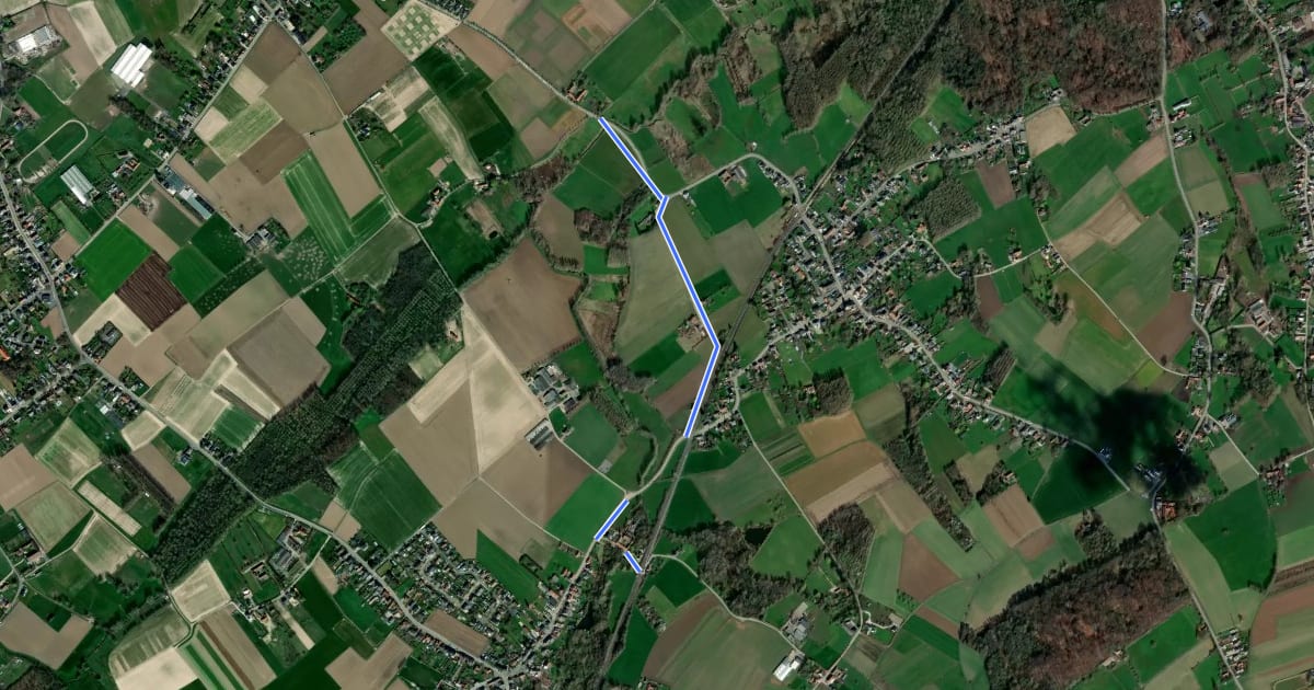 Маршрут F417 Fietssnelweg Landskouter на спутниковом снимке