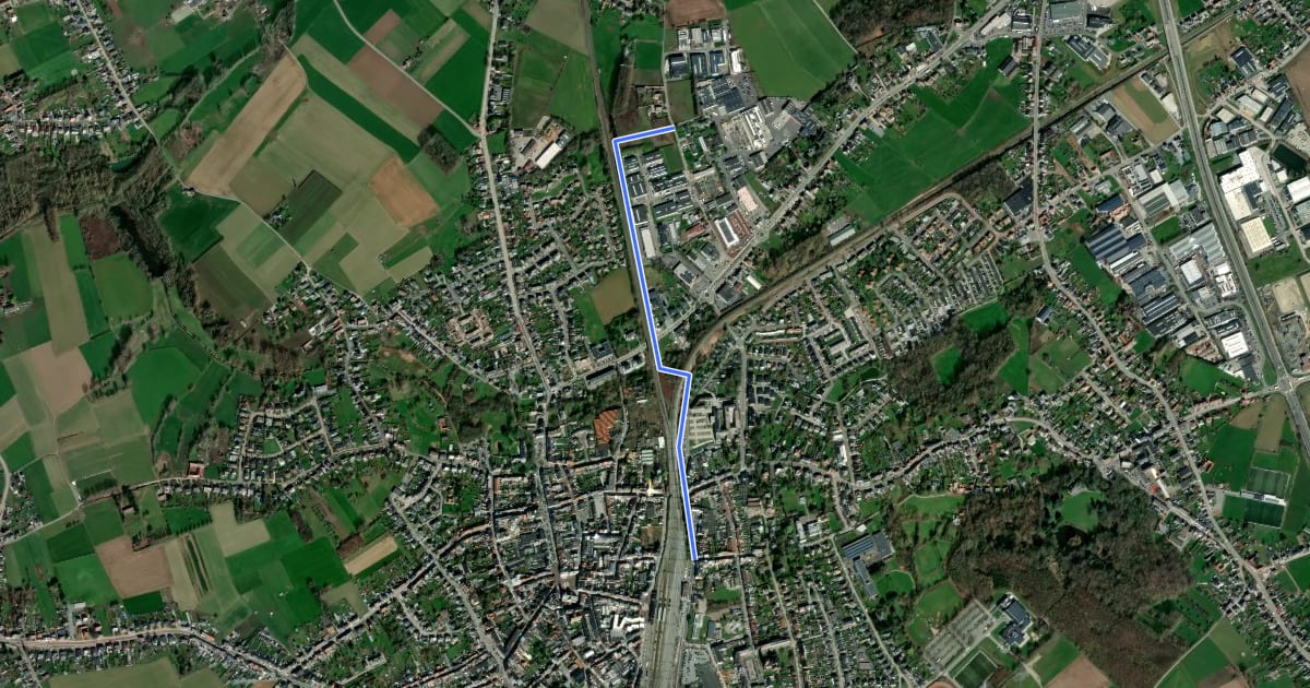 Маршрут F417 Fietssnelweg Rijkbos - Zottegem (wenslijn) на спутниковом снимке