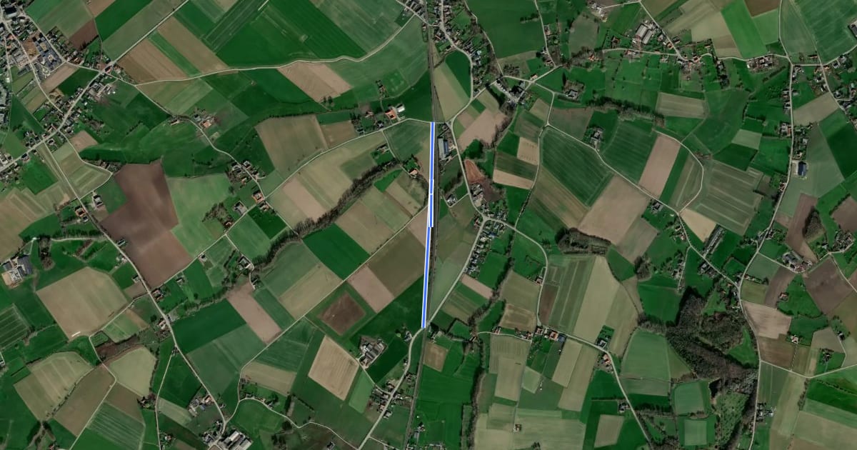 Маршрут F428 Fietssnelweg Maarkedal (in aanleg) на спутниковом снимке