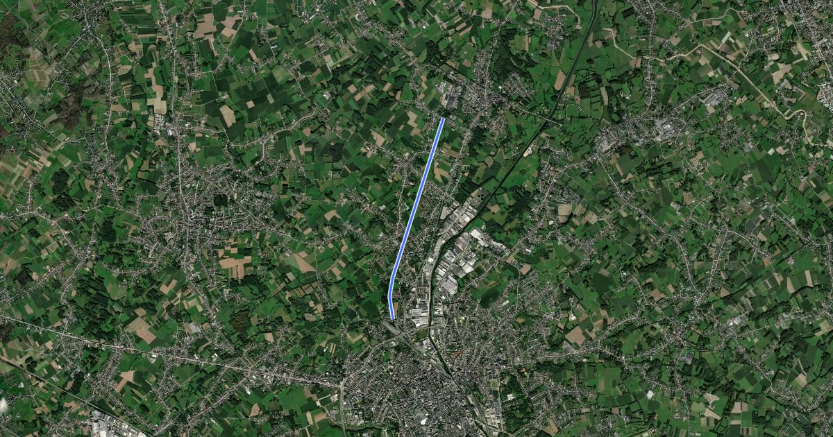 Маршрут F43 Fietssnelweg Aalst - Gijzegem на спутниковом снимке