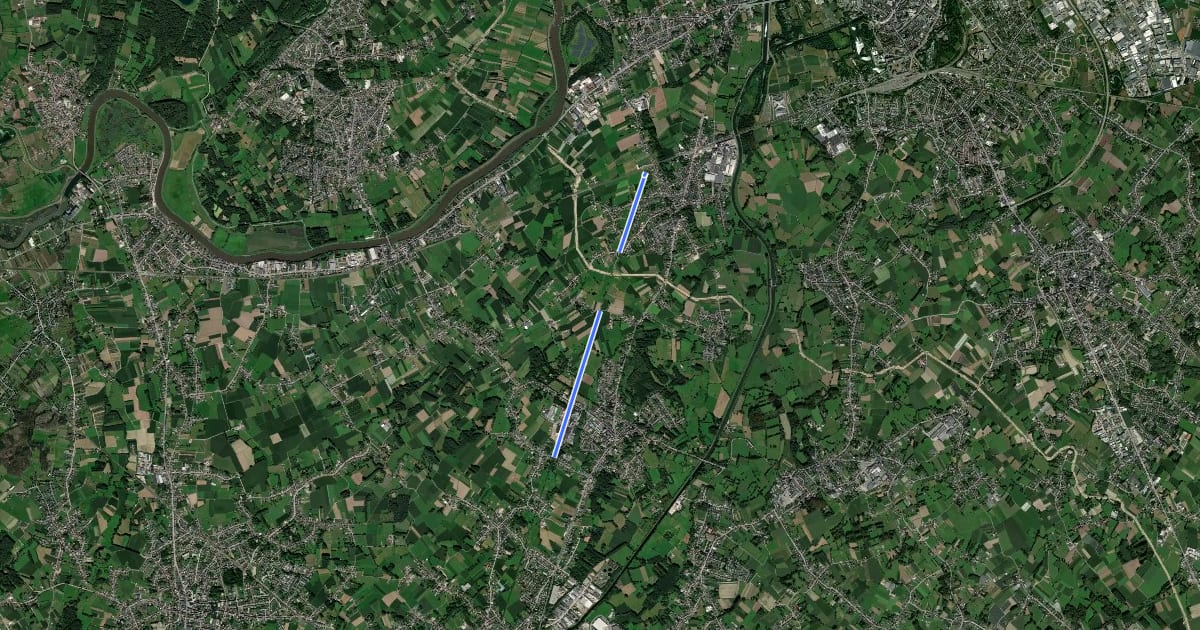 Маршрут F43 Fietssnelweg Gijzegem - Oudegem (wenslijn) на спутниковом снимке