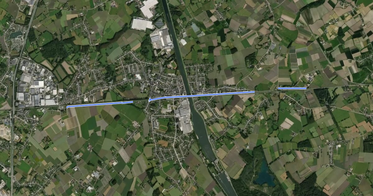 Маршрут F44 Fietssnelweg Baasrode - Kapelle-op-den-Bos на спутниковом снимке