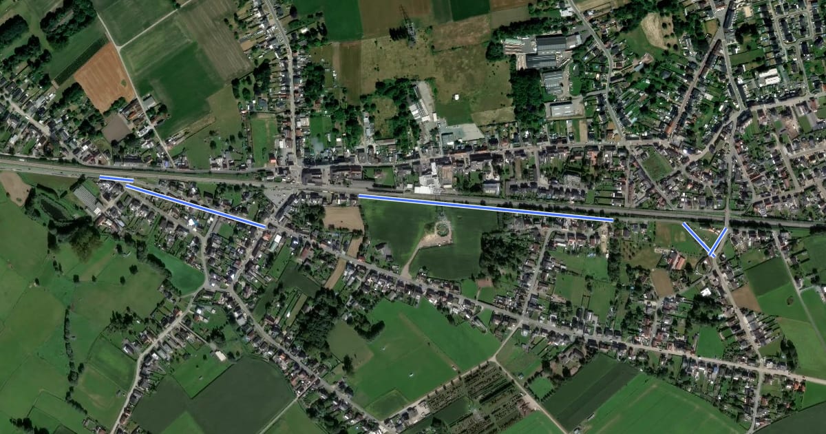 Маршрут F44 Fietssnelweg Baasrode - Kapelle-op-den-Bos на спутниковом снимке
